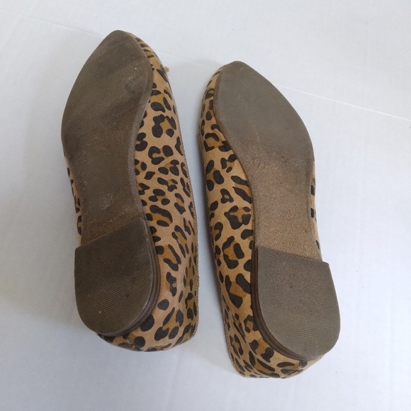 Gap Pointed Toe Animal Print Bow Detail Flats - Picture 6 of 7